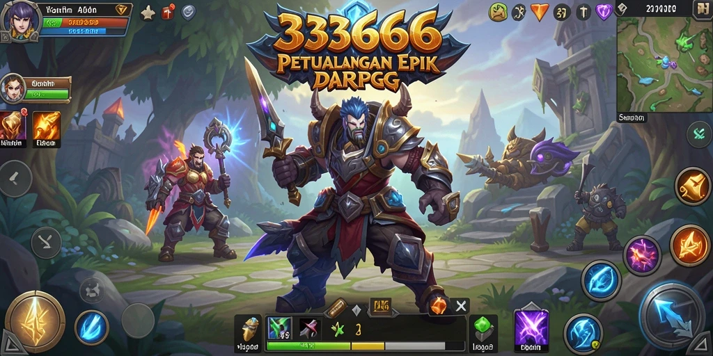 Tangkapan layar menampilkan aksi pertarungan epik di 333666.