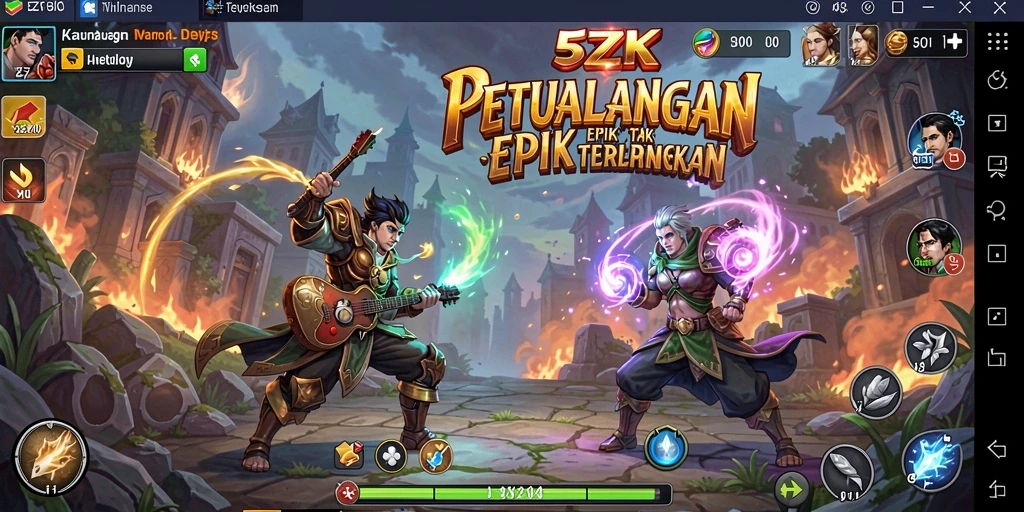 Screenshot gameplay <strong>5ZK</strong> yang menunjukkan petualangan mendebarkan di alam liar.
