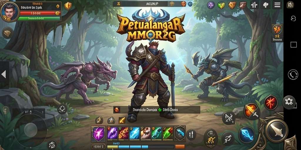 Gameplay seru dan dinamis dalam dunia MMORPG AKUNJP.