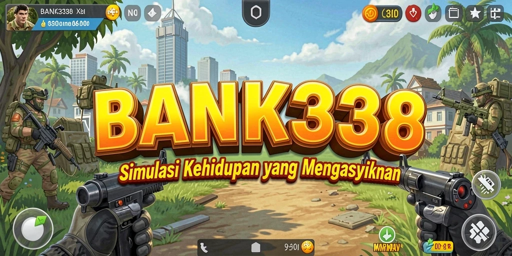 Screenshot BANK338 menampilkan gameplay simulasi yang menarik.