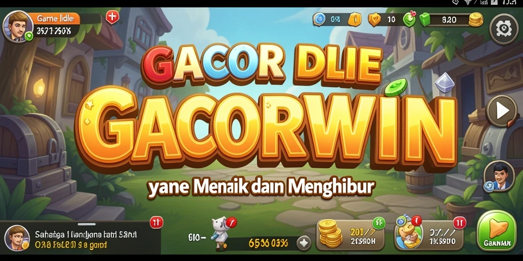 Screenshot gameplay GACORWIN menunjukkan aksi menarik dalam game Idle.