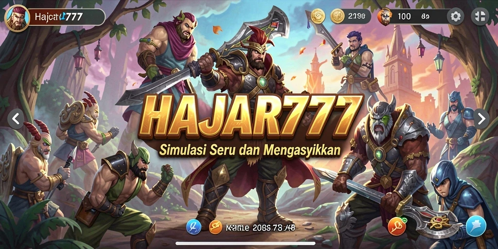 Tampilan gameplay menarik dari HAJAR777 yang menghadirkan simulasi mendalam.