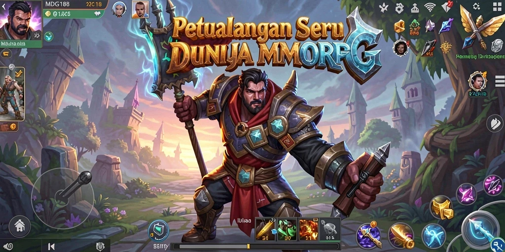 Screenshot gameplay MDG188 menampilkan aksi seru dalam dunia MMORPG.