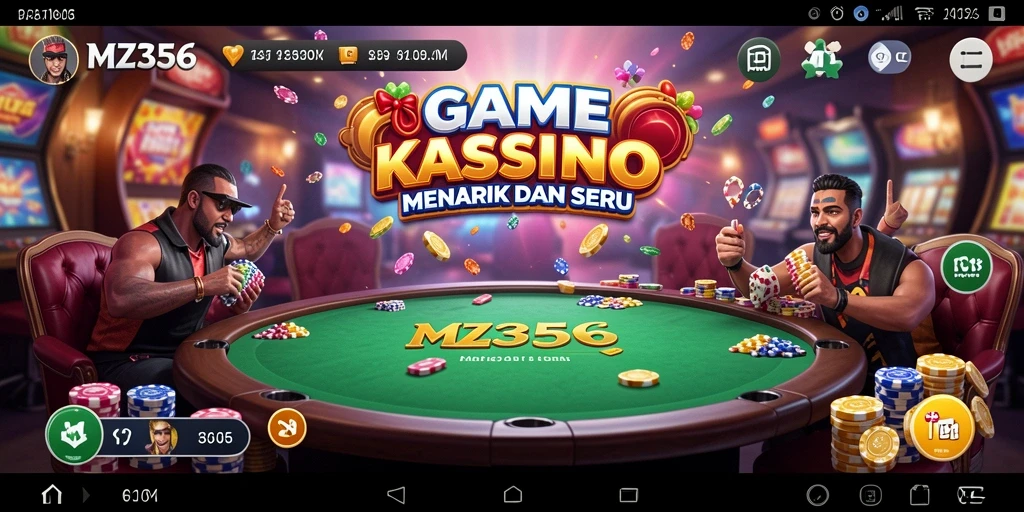 Tampilan gameplay menarik dari MZ356 dengan berbagai permainan kasino.