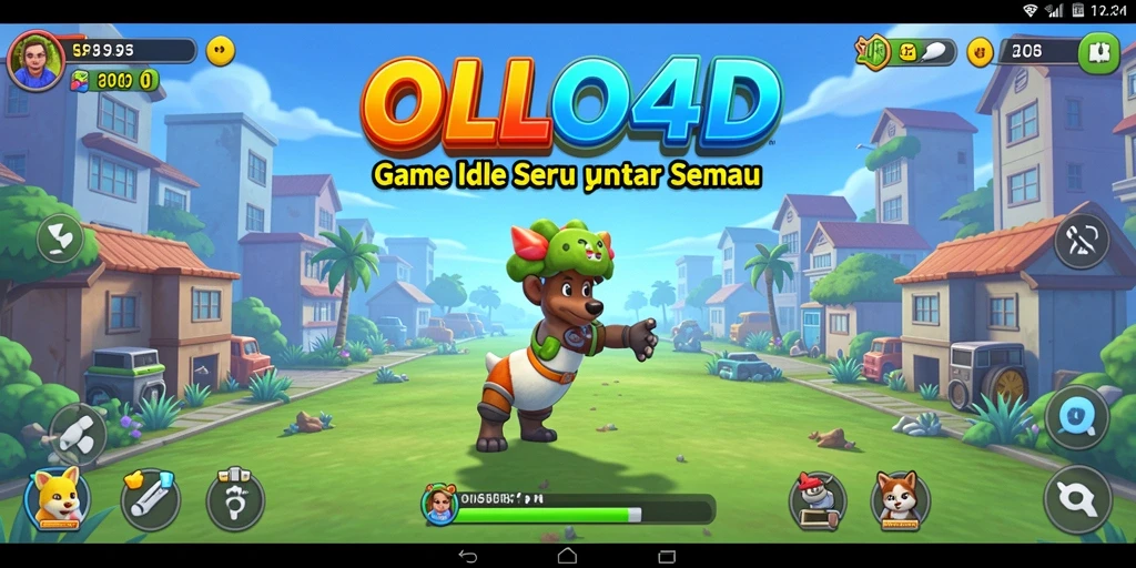 Tampilan gameplay menarik OLLO4D yang penuh aksi Idle.