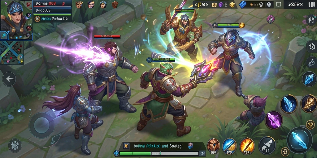Gameplay R6R6 yang seru dan mendebarkan di arena pertempuran MOBA.