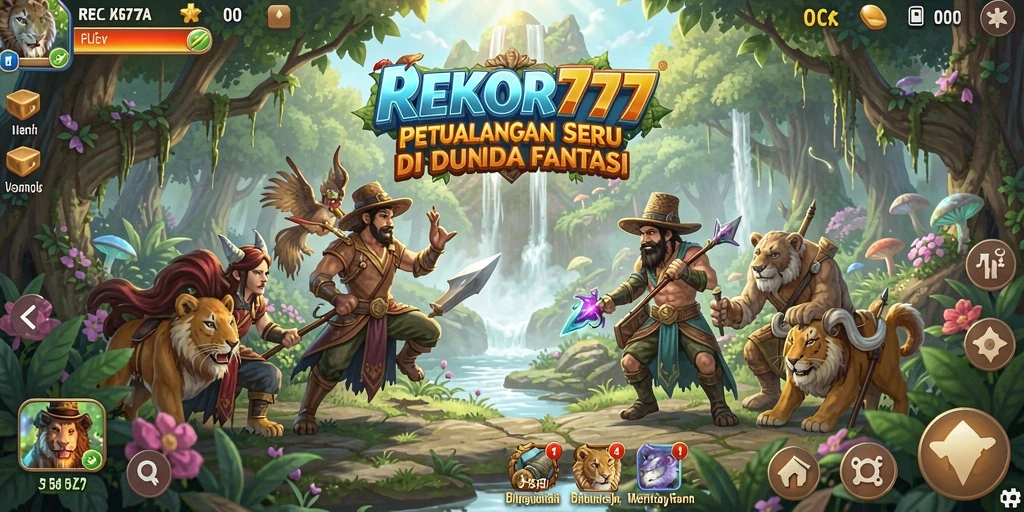 Tampilan gameplay seru dalam petualangan dunia fantasi REKOR777.