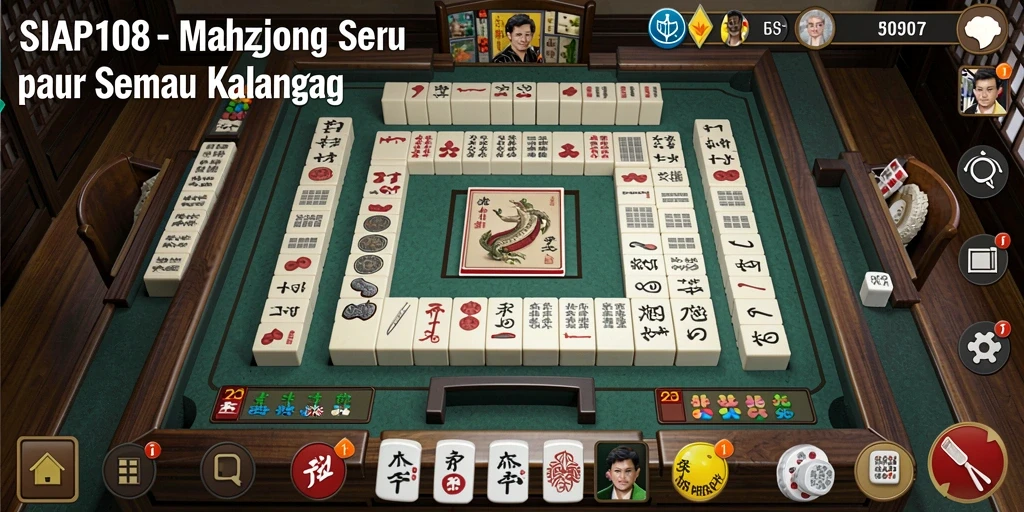 Tampilan gameplay Mahjong yang menarik dan menantang di SIAP108.