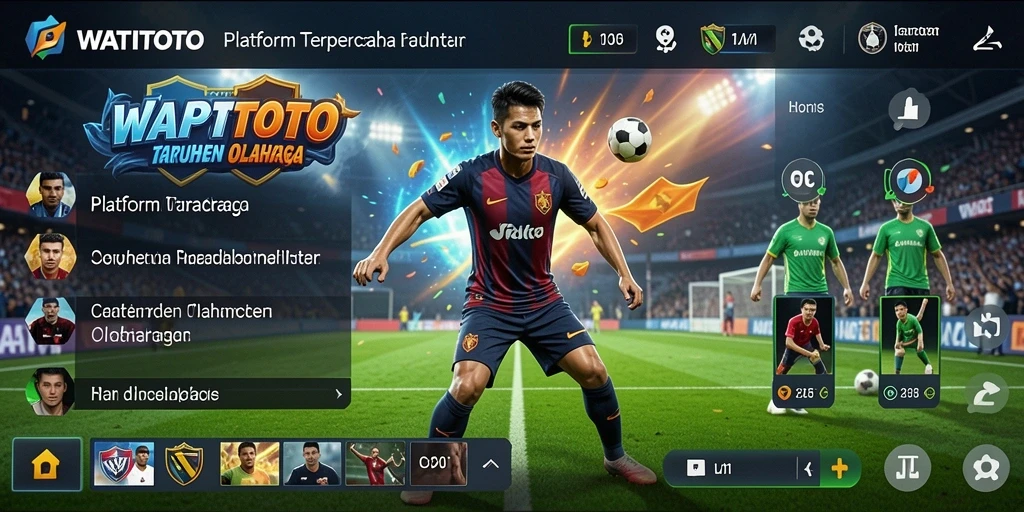 Tampilan antarmuka WATITOTO yang modern dan fungsional dalam taruhan olahraga.